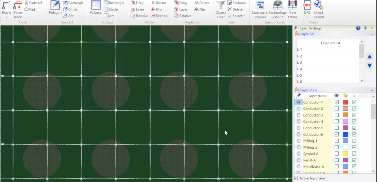 Setting a temporary grid in Design Force