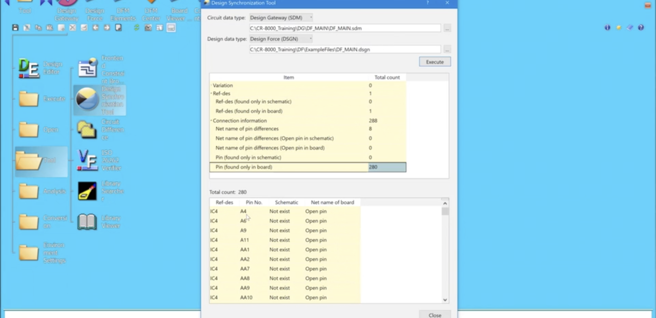 Design Synchronization Tool