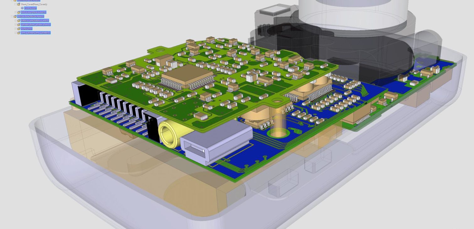 pcb software für multi-board pcb design und 3d produktvisualisierung