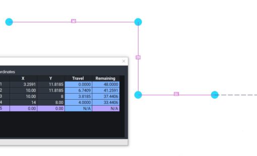 The enhanced formboard copilot helps designers draw their harness segments quickly and efficiently.