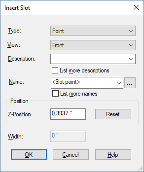 Insert Slot