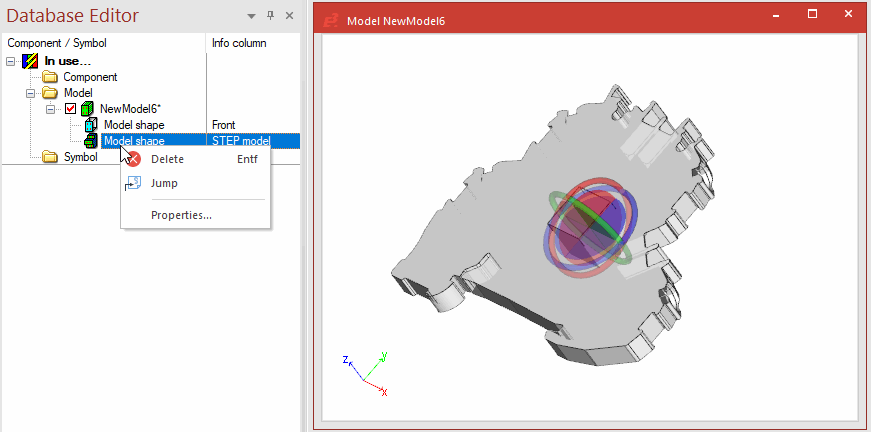 Assigning STEP Models to Models