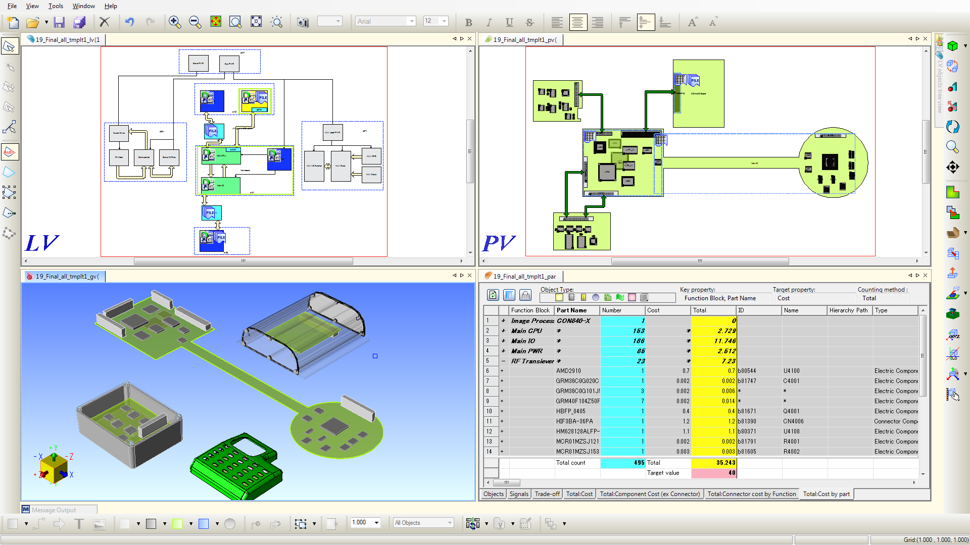 hardware system architecture with CR-8000 System Planner