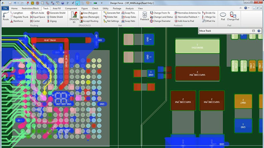 Interaktive PCB Routing Funktionen