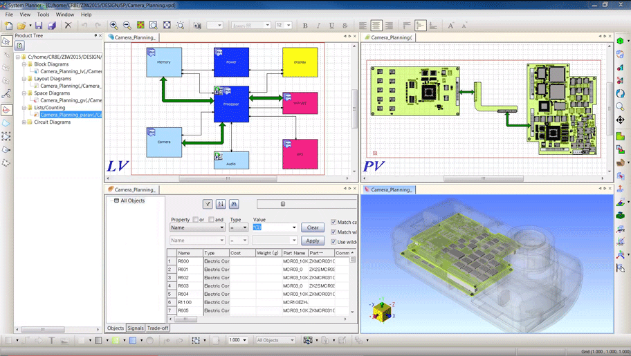CR-8000 System Planner - pcb hardware architecture design