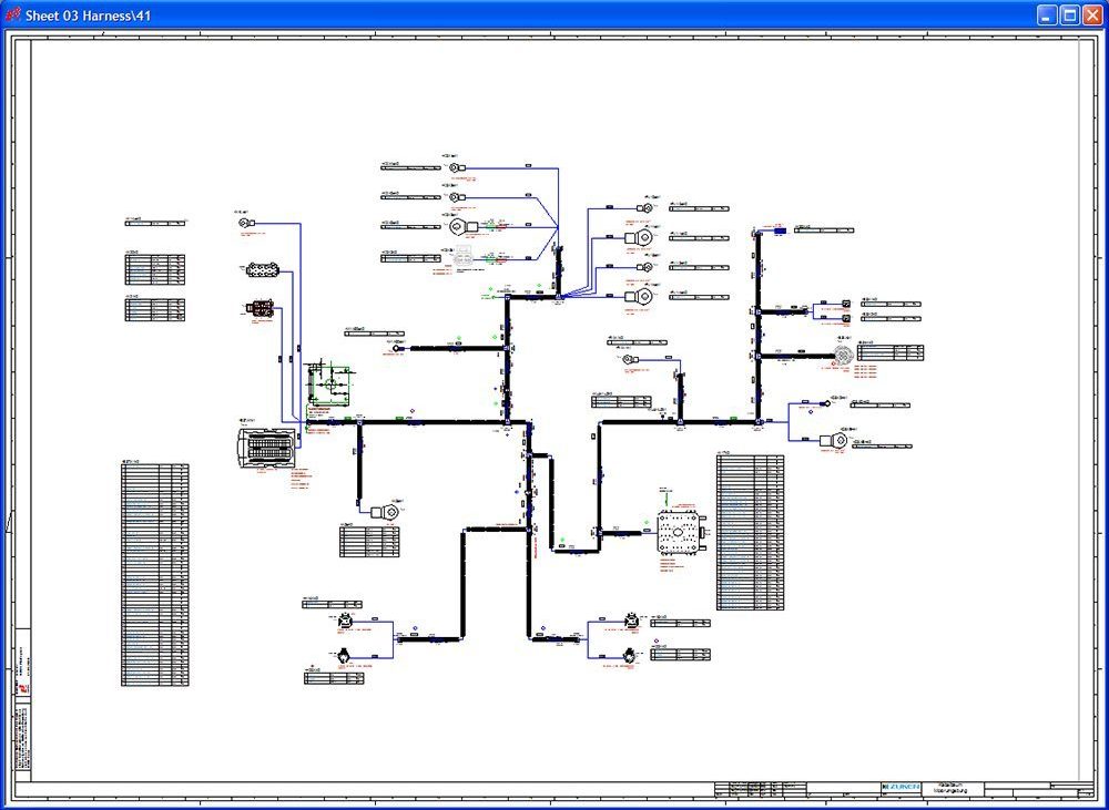 wire harness drawing - e3 formboard