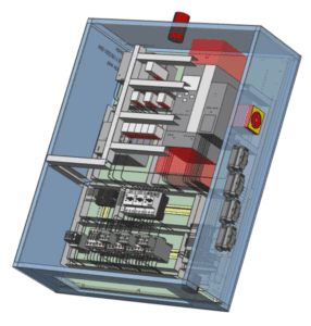 3D Panel Design. panel design tool, electrical panel building tools, control panel building tools, all achieved in E3