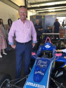 craig brown next to formula student car