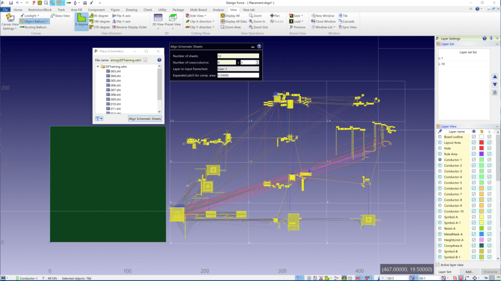 Place component faster by referring to the position on the schematic sheet - CR-8000 Design Force