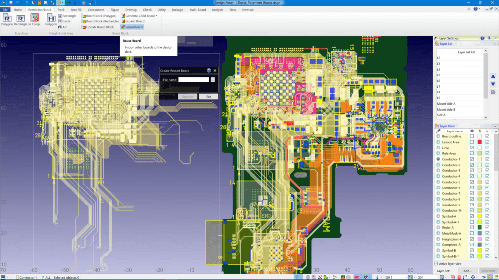 Easily reuse a PCB board in your design with Create Reused Board Feature - CR-8000 Design Force