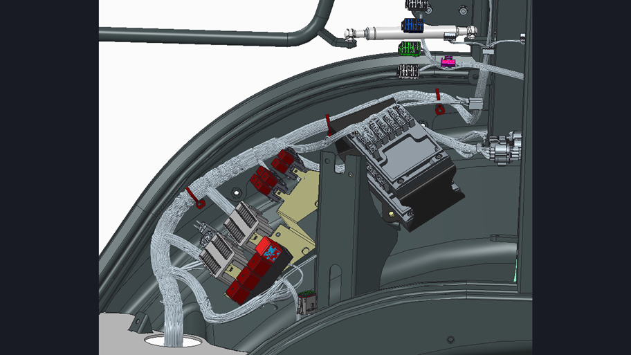 Mecalac - Mechanical Harness view