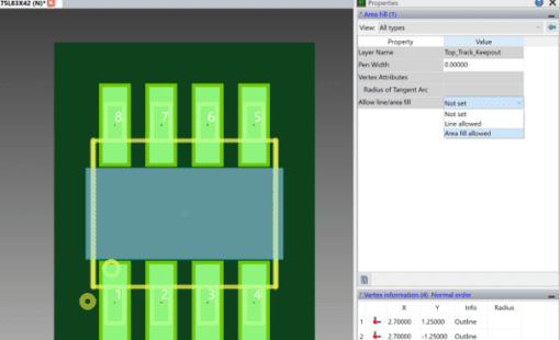 eCADSTAR Libariy Editor: library parts can be locked for editing through concurrent users.