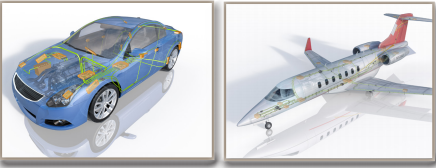 functional design - car and plane