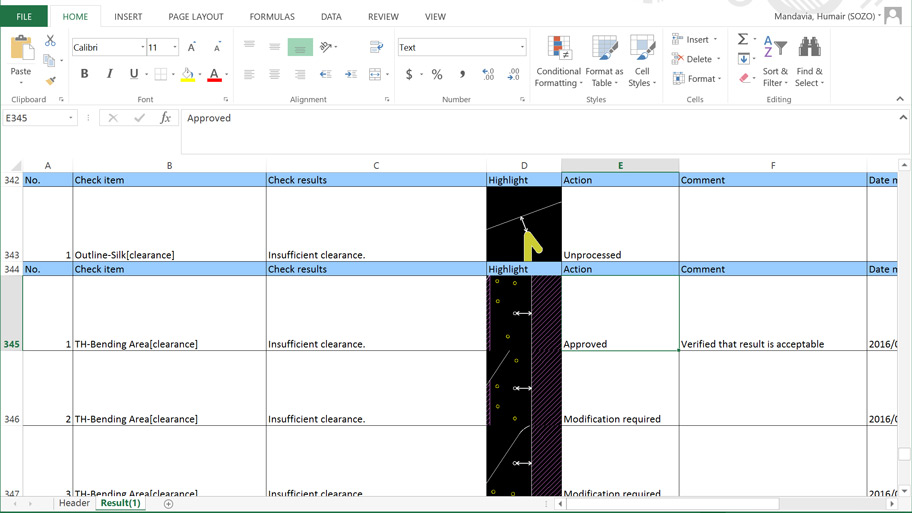 CR-8000 DFM Center - ADM Excel Reports