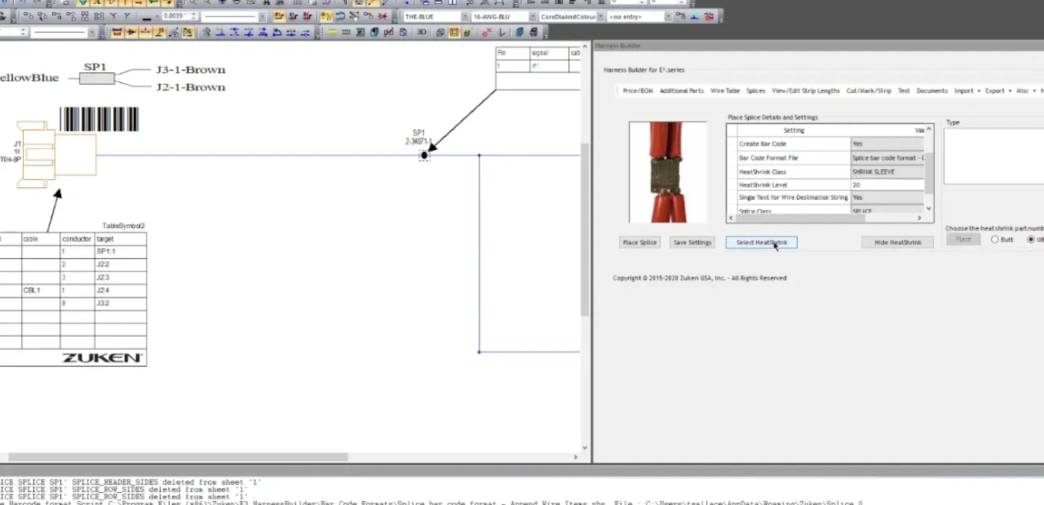 Using the Splices Tab in Harness Builder for E3.Series