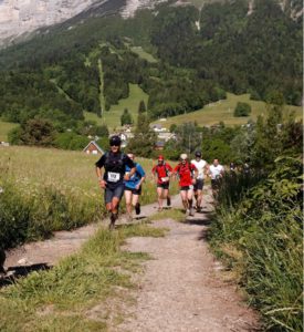 group of people trail running in the French Alps. Meet Iyad solution architect, Zuken 