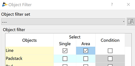 Object Filter in Design Force