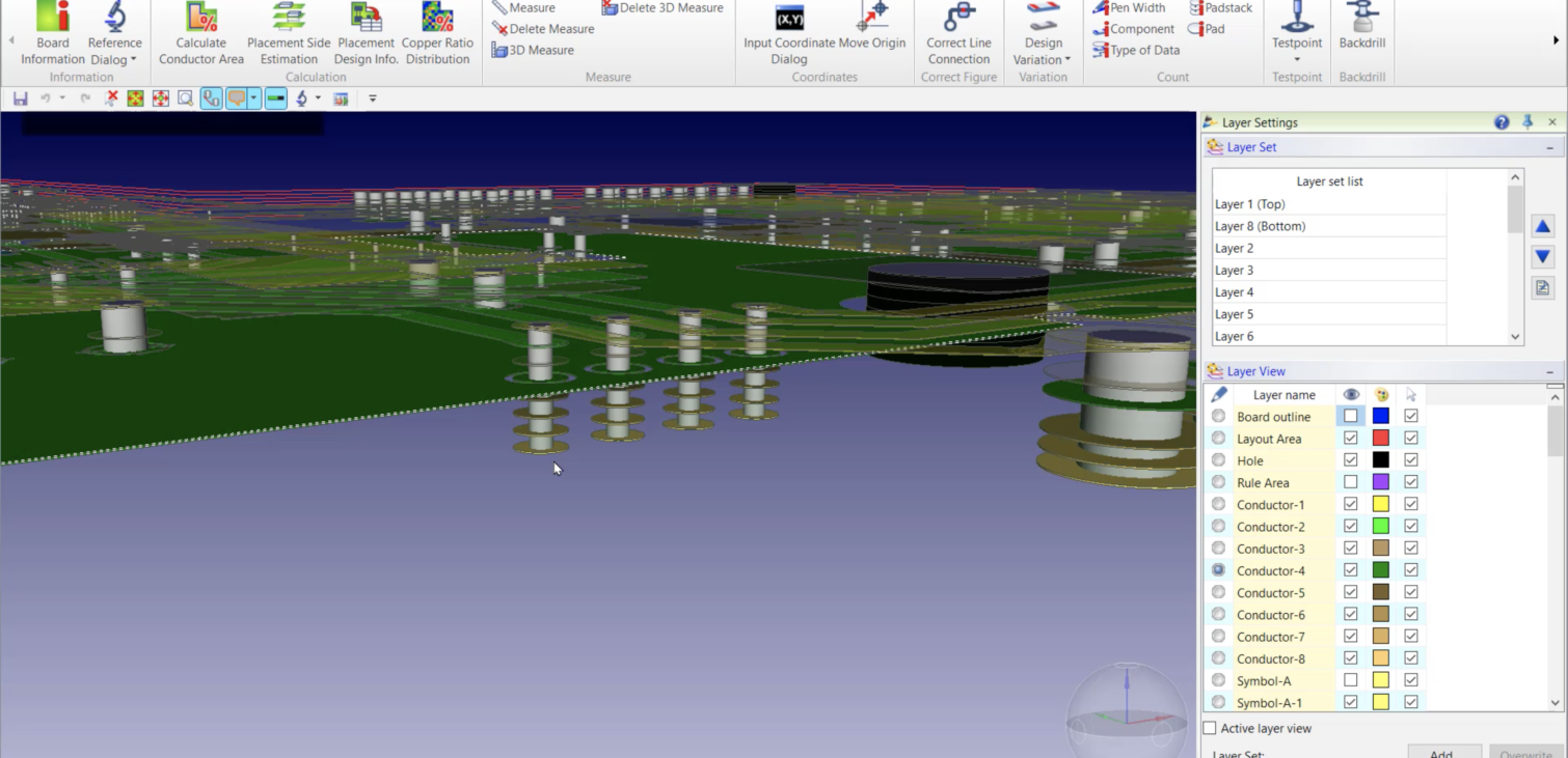 Generate Back Drill data and obstacles in a PCB design