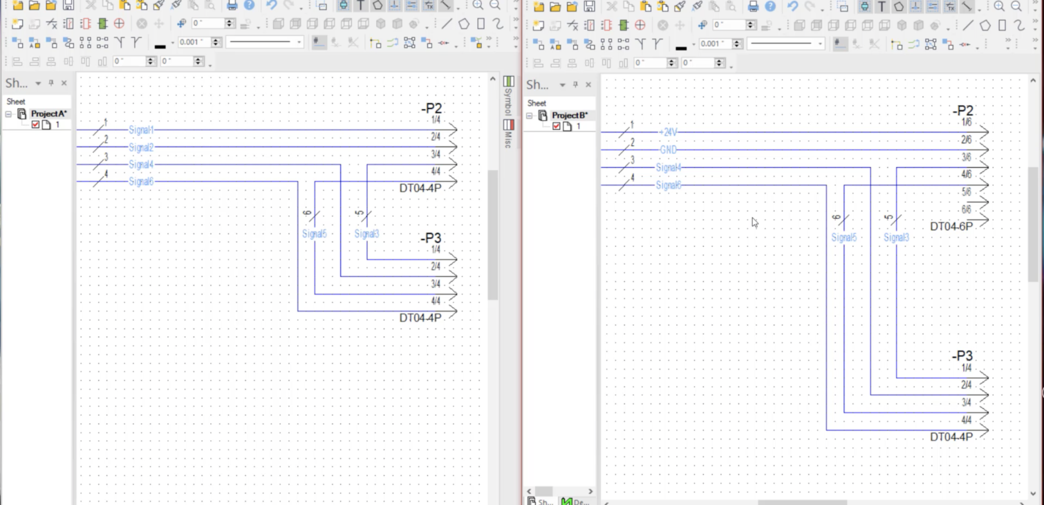 Creating Comparison Project Files in E3.series