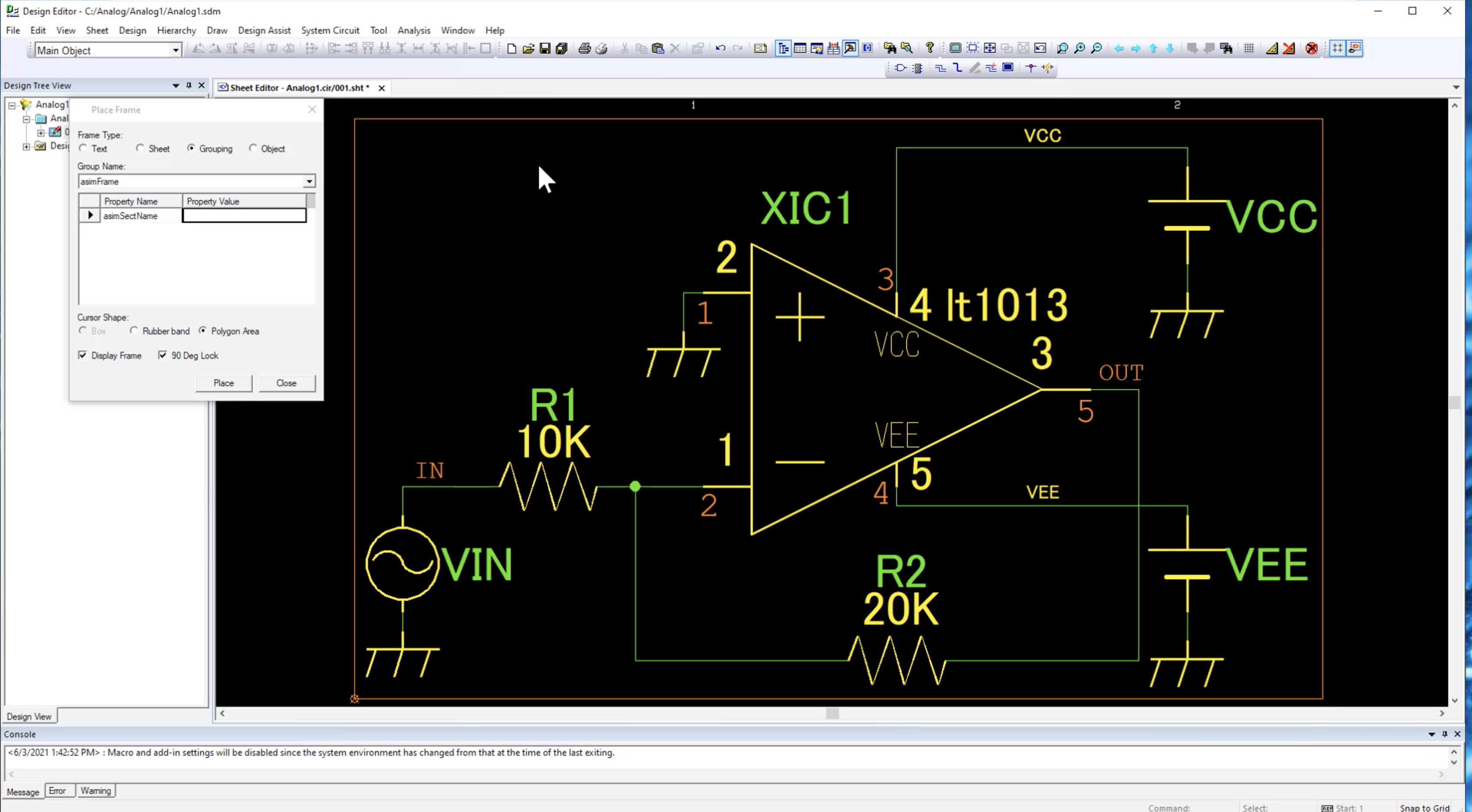 Tech Tip Adding A Frame In Design Gateway To Export SPICE Netlist Tech Tip Adding A Frame In Design Gateway To Export SPICE Netlist