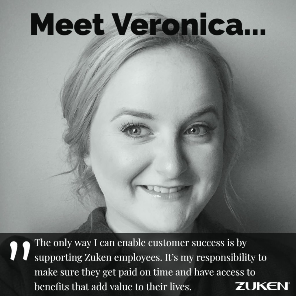 Meet Veronica, HR Coordinator: Payroll and Benefits, Zuken