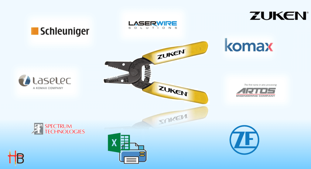 Automated Wire Processing Machines Outputs from Harness Builder for E3.series