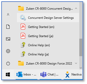 Concurrent Design setting in CR-8000 Design Force