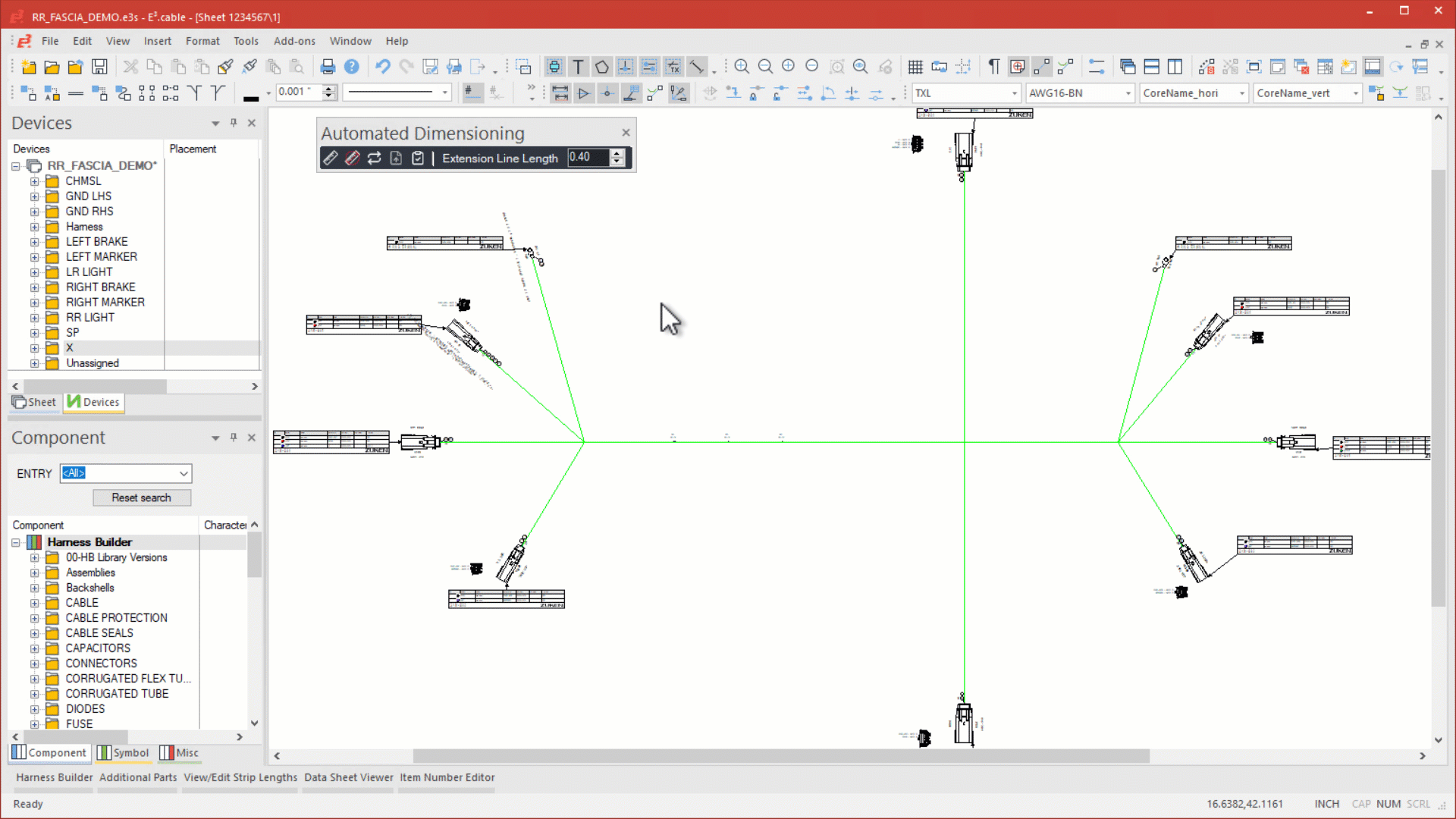 Automated Dimensioning Toolbar