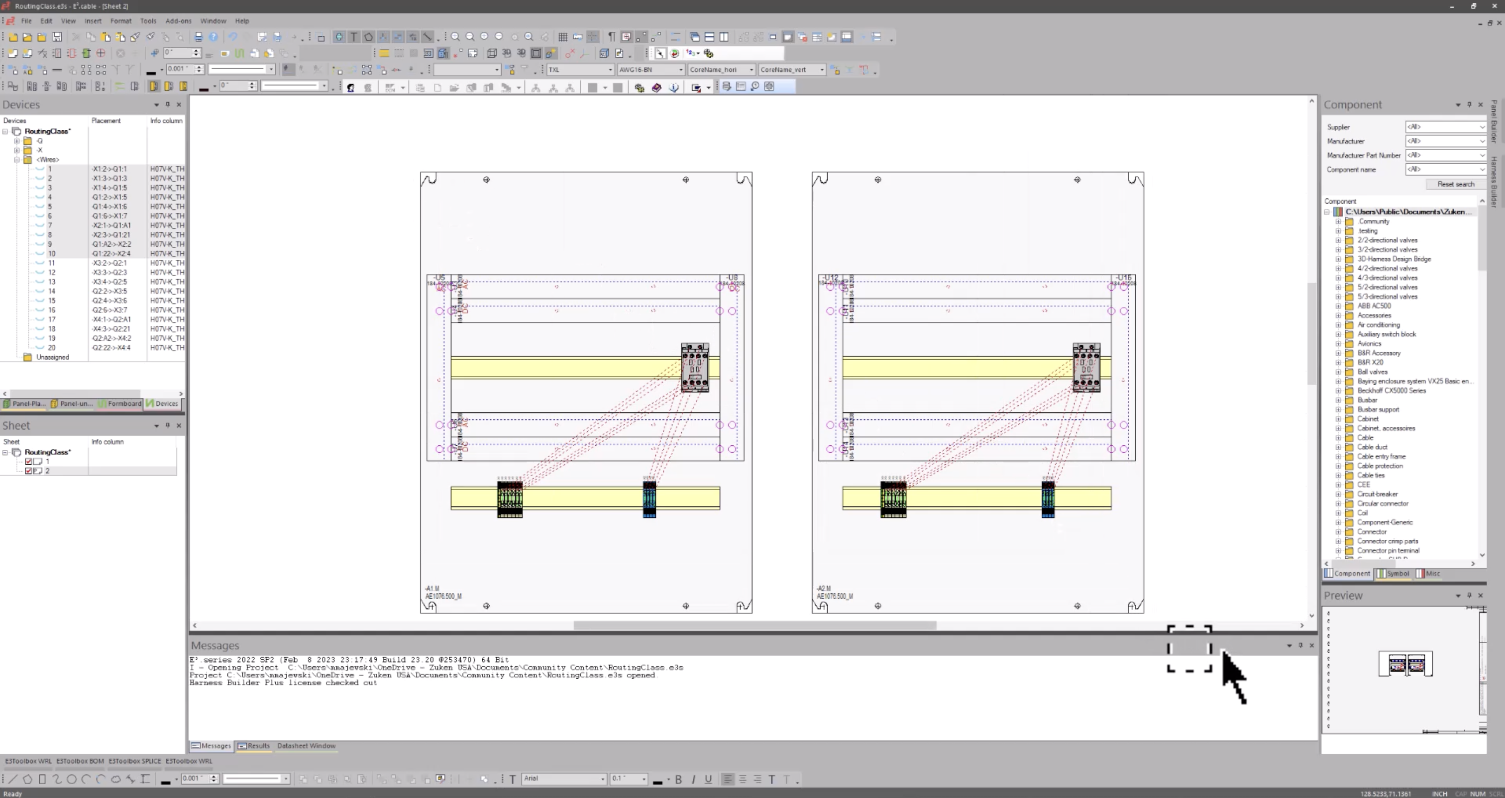 Tech Tip: Routing Classes with E3.panel Auto-connect - Zuken US
