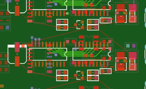 Zuken’s Mimic Router showing replicated routing patterns using Pin Discover from one manually routed set to multiple similar sets.