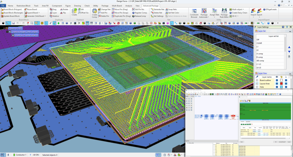 Illustration showing how semiconductor packaging shifts from small round wafers to larger rectangular panels, allowing more chips to fit.