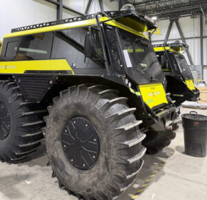 Fat Truck off-road utility vehicle at Zeal Motors during a Zuken customer video shoot.